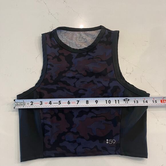 Splits59 Camo Crop Tank Top Workout Top Size XS - Picture 5 of 8